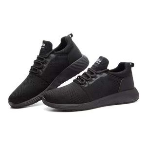 Women anti slip steel toe work shoes comfortable